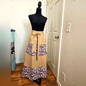Sachin + Babi Beige and Floral Maxi Skirt